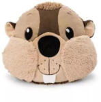 NICI Green: Harry Woodsnacker hód párna - 32 x 27 cm - kreativjatek