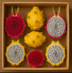  Dragon Box 2.5 Kg ( 2buc Fructul Dragonului Rosu, 2 Buc Fructuldragonului Alb, 2 Buc Pitahaya Gaben))import Vietnam