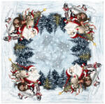 Mondo Italia Karácsonyi zsenília terítő 90x90 cm Chenille IT045