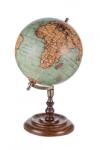  Földgömb fa talpazaton 20cm
