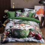 idealisotthon Karácsonyi 7 részes ágyneműhuzat - zöld (IO-SY-BL-CHR-KC-04-04)