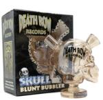 Death Row Records Pipa sticla blunt Bubbler cu apa Skull gold (USA)