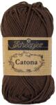 Scheepjes Catona 162 Black Coffee - kávébarna pamut fonal