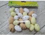  Festett polisztirol tojás természetes színek 2cm x 3cm 24db/csomag - kosarbolt