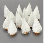  Dekor fenyőfa fehér 10cm 12db/cs