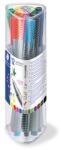 STAEDTLER Tűfilc készlet, 0, 3 mm, STAEDTLER "Triplus 334", 12 különböző szín (TS334PR12) - irodasziget
