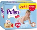 pufies Пелени гащи Pufies Supreme - Размер 4 Maxi, 108 броя, 9-15 kg, 2 х Jumbo Pack (54000281) - baby