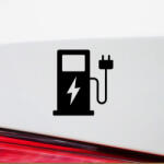 Stickify Töltőállomás elektromos autó jelzés