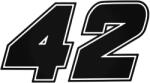 Stickify NASCAR 42 felirat - Autómatrica