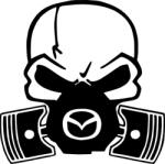 Stickify Mazda gázmaszkos matrica