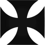 Stickify Vaskereszt királyság "1" Autómatrica