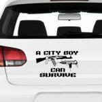 Stickify City Boy Can Survive - Szélvédő matrica