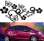 Stickify Virágok pillangóval matrica