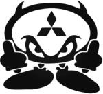 Stickify Mitsubishi matrica ördög 1