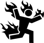 Stickify Égő emberke matrica