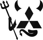 Stickify Mitsubishi ördög matrica