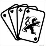 Stickify Peugeot matrica Kártya