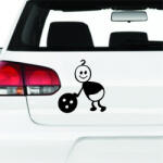 Stickify Játszó Baba autómatrica