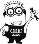 Stickify Audi matrica Minion szerelő