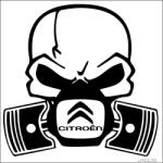 Stickify Citroen matrica halálkoponya