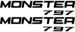 Stickify Ducati monster 797 szett 1 db