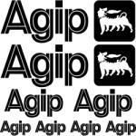 Stickify Agip szponzor matrica szett