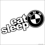 Stickify Eat Sleep BMW matrica 2
