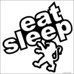 Stickify Eat Sleep Peugeot matrica
