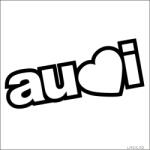 Stickify AUDI matrica szívvel