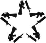 Stickify Csillag fegyver matrica