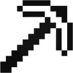 Stickify Minecraft Pickaxe "1" matrica