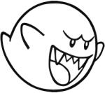 Stickify Super Mario nagy szellem "1" matrica