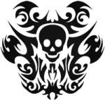 Stickify Tetovált koponya matrica