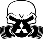 Stickify Mitsubishi gázmaszkos matrica