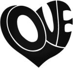 Stickify Love szívvel tuning felirat