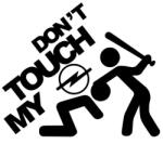 Stickify Dont touch my Opel matrica