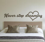 Stickify Never stop dreaming ágymatrica