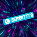 Stickify Egyedi telefonszám matrica (2 db, különleges betűtípussal)