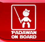 Stickify Padawan on Board matrica