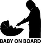 Stickify Mandalorian Baby on Board matrica
