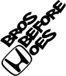 Stickify Honda Bros Before Hoes matrica