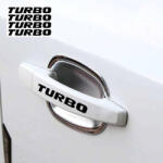 Stickify Turbo felirat autókilincs matrica (4 db)