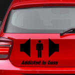 Stickify Addicted to bass - Szélvédő matrica