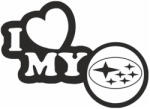 Stickify I Love Subaru matrica