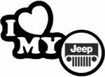 Stickify I love my Jeep dekorációs matrica