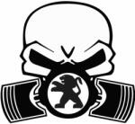 Stickify Peugeot gázmaszkos matrica