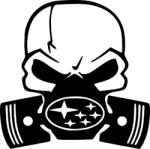 Stickify Subaru gázmaszkos matrica