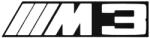 Stickify BMW matrica M3 embléma