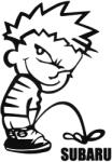Stickify Calvin pisil Subaru - Szélvédő matrica