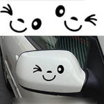 Stickify Vidám arc visszapillantó tükör matrica (2 db)